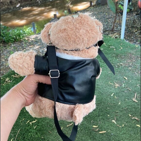 Dolls Kill Convertible Pilot Teddy Bear Plushie Bag Purse - Picture 2 of 8